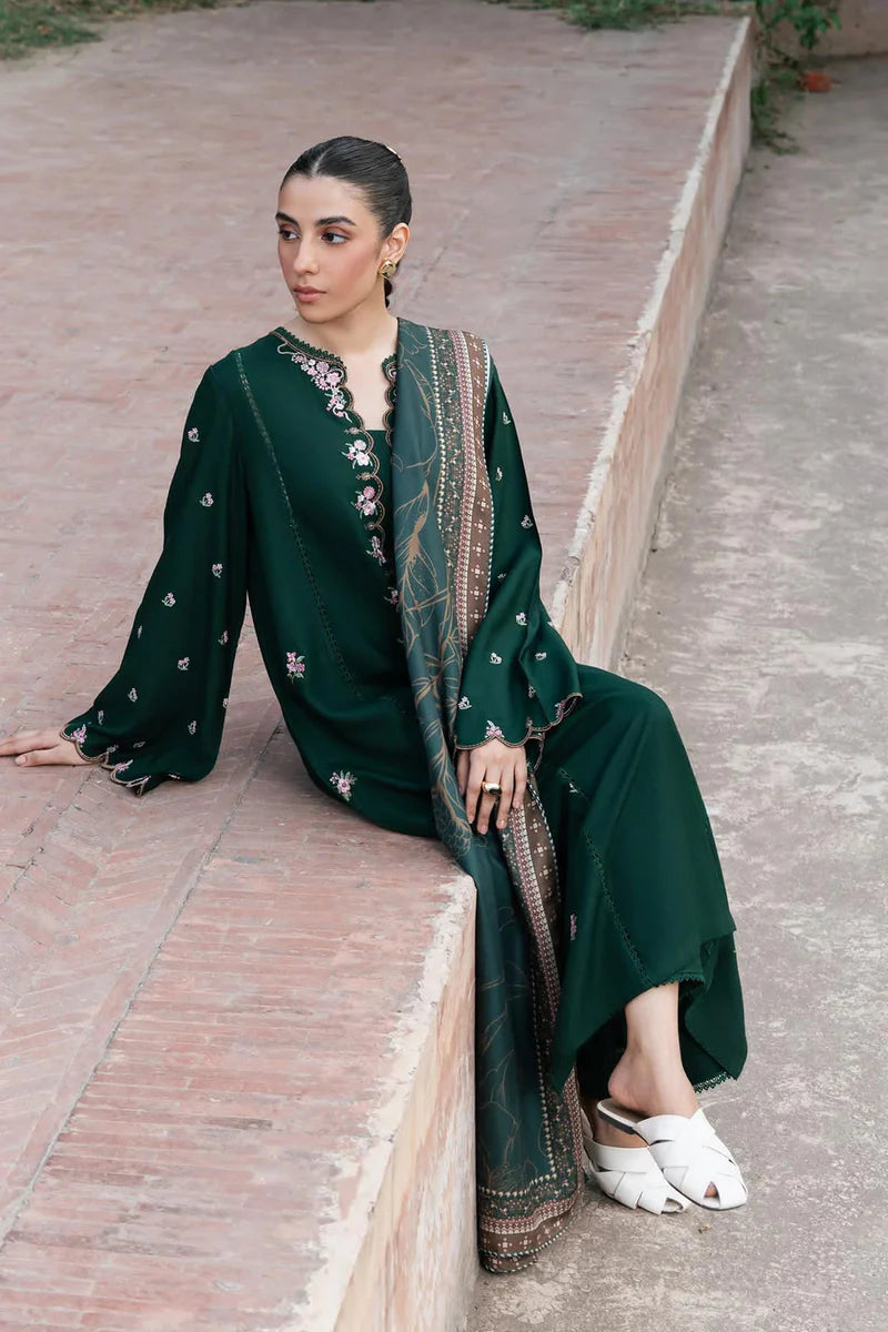 Ziva Green Embroidery 2pc