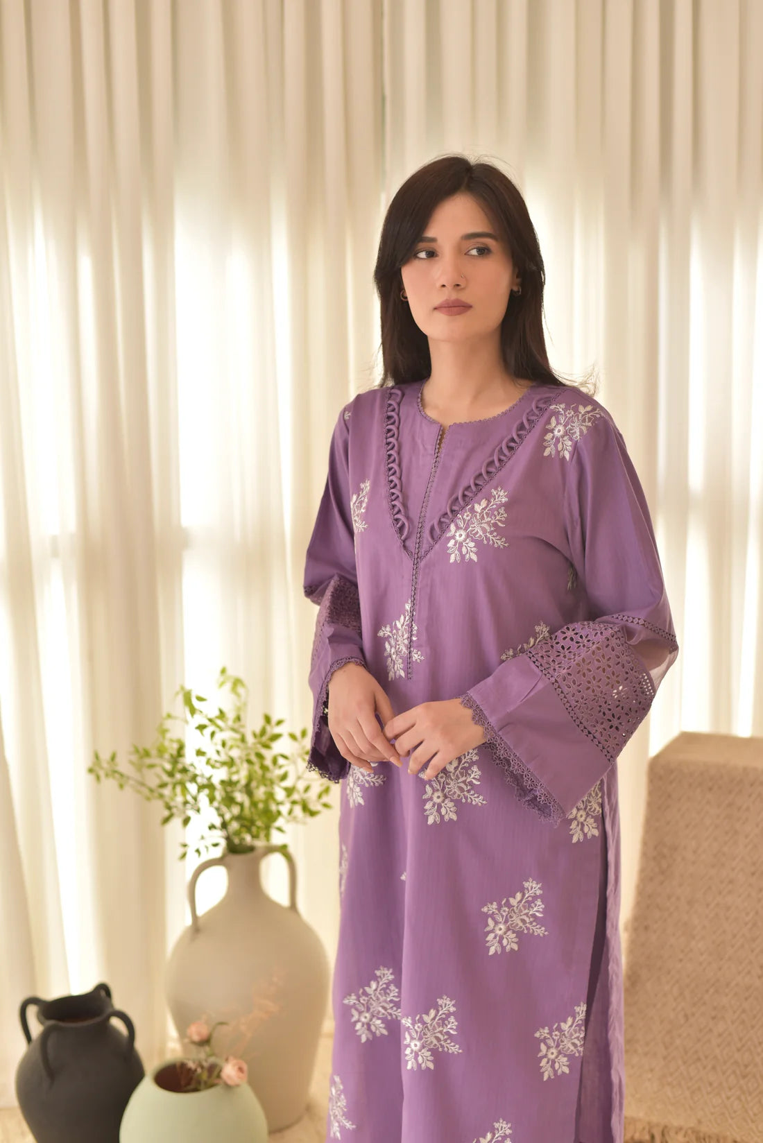 HORIYA PURPLE LAWN 3PC
