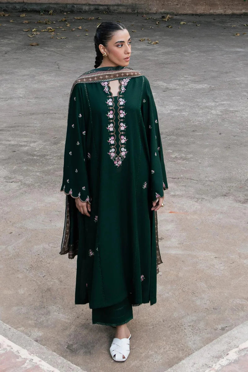 Ziva Green Embroidery 2pc