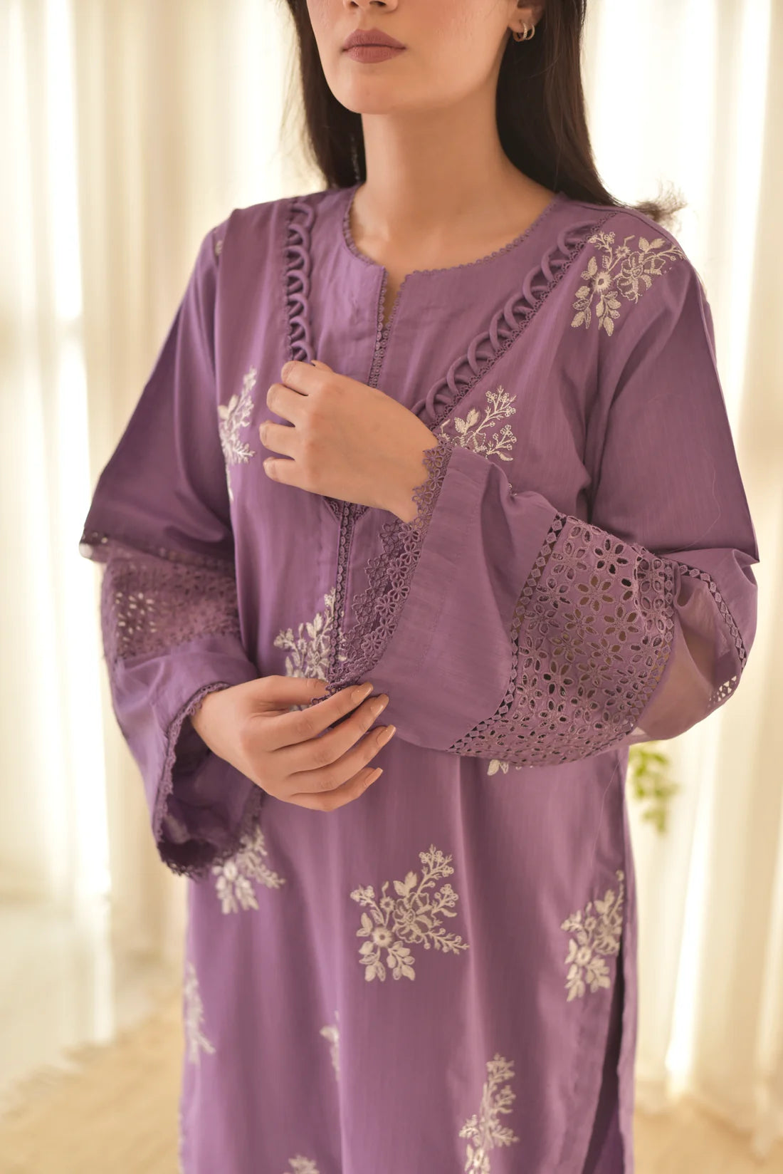 HORIYA PURPLE LAWN 3PC
