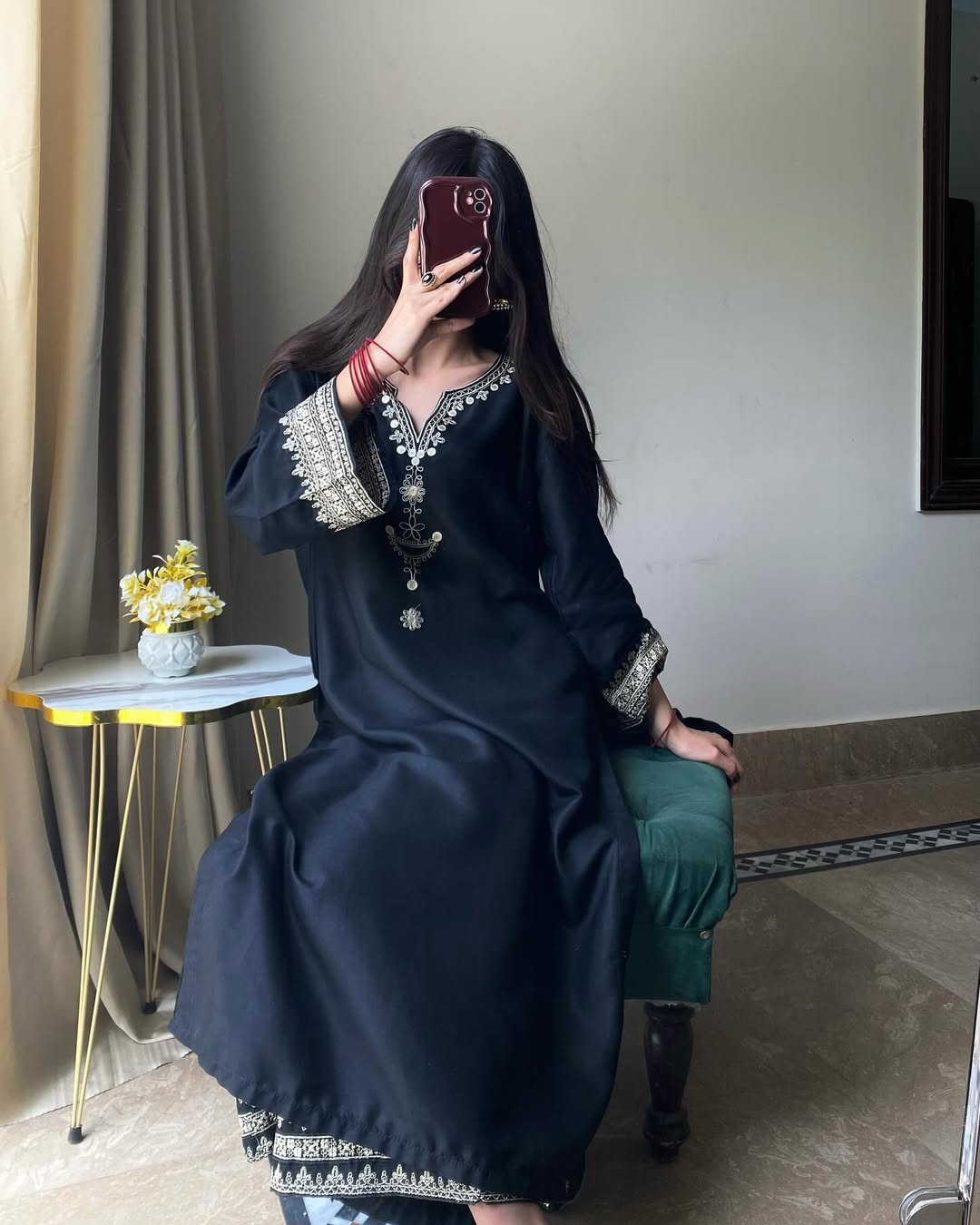 BLACK IRIS LONG LENGHT 2PC