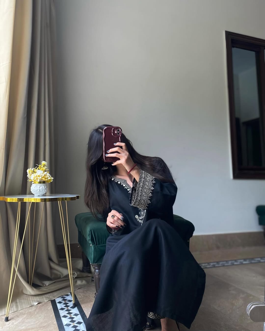 BLACK IRIS LONG LENGHT 2PC