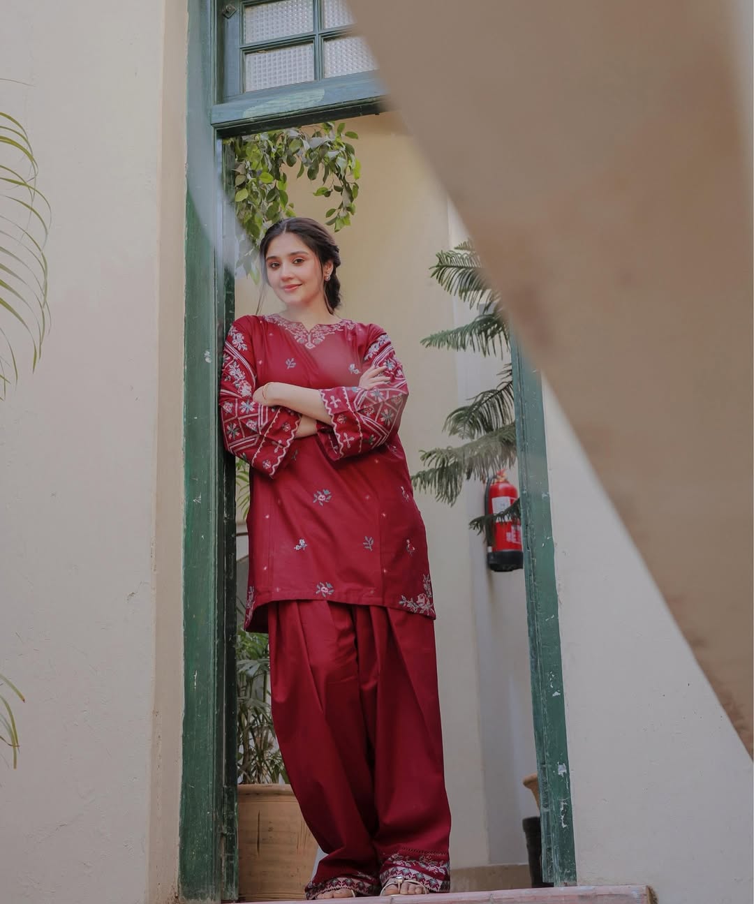 NISHA LAWN EMB CORD SETS ( FARSHI SHALWAR)