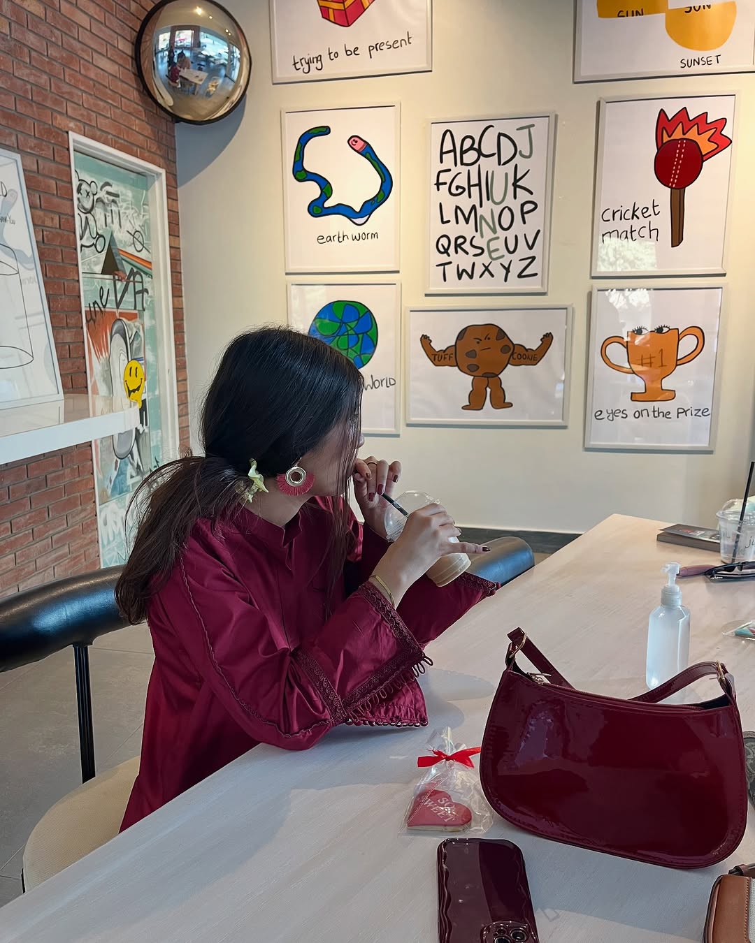 NOVA MEHROON CORD SET 2PC