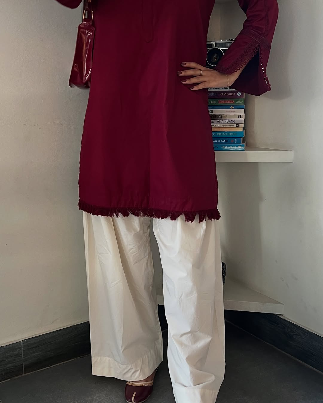 NOVA MEHROON CORD SET 2PC