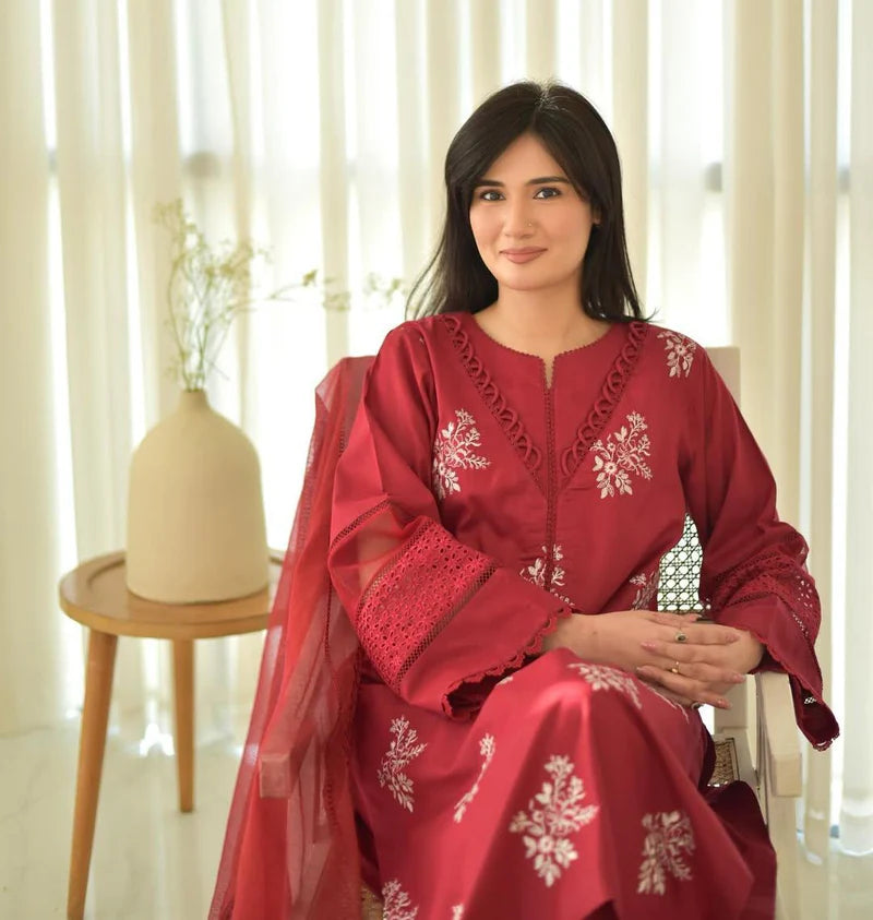 HORIYA LINNEN EMB 2PC