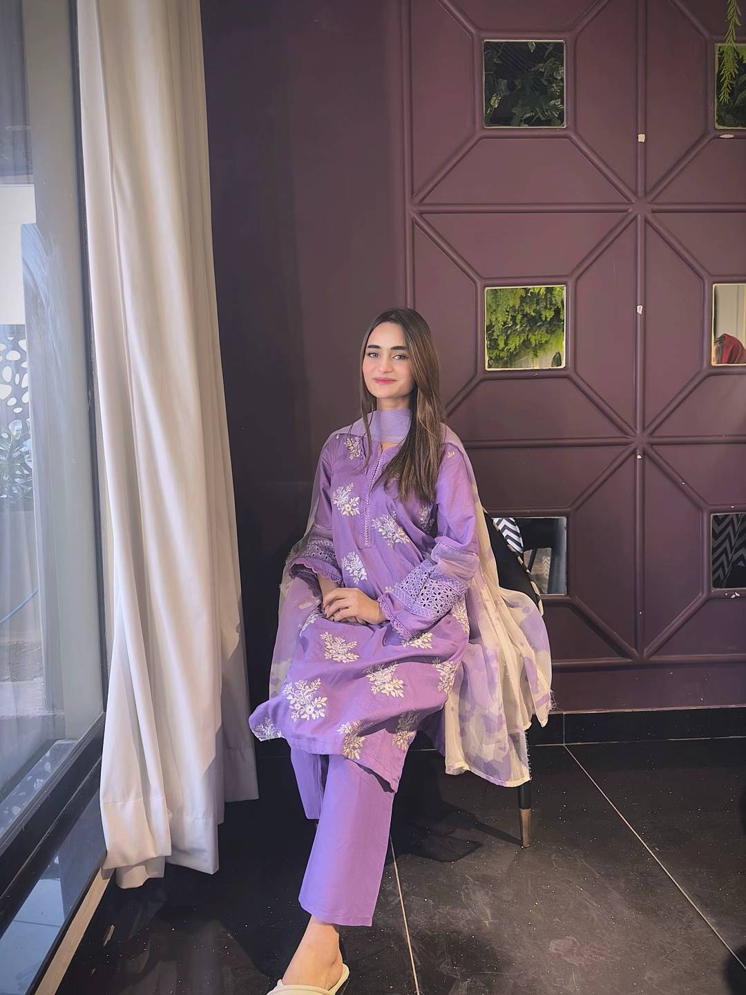 HORIYA PURPLE LAWN 3PC