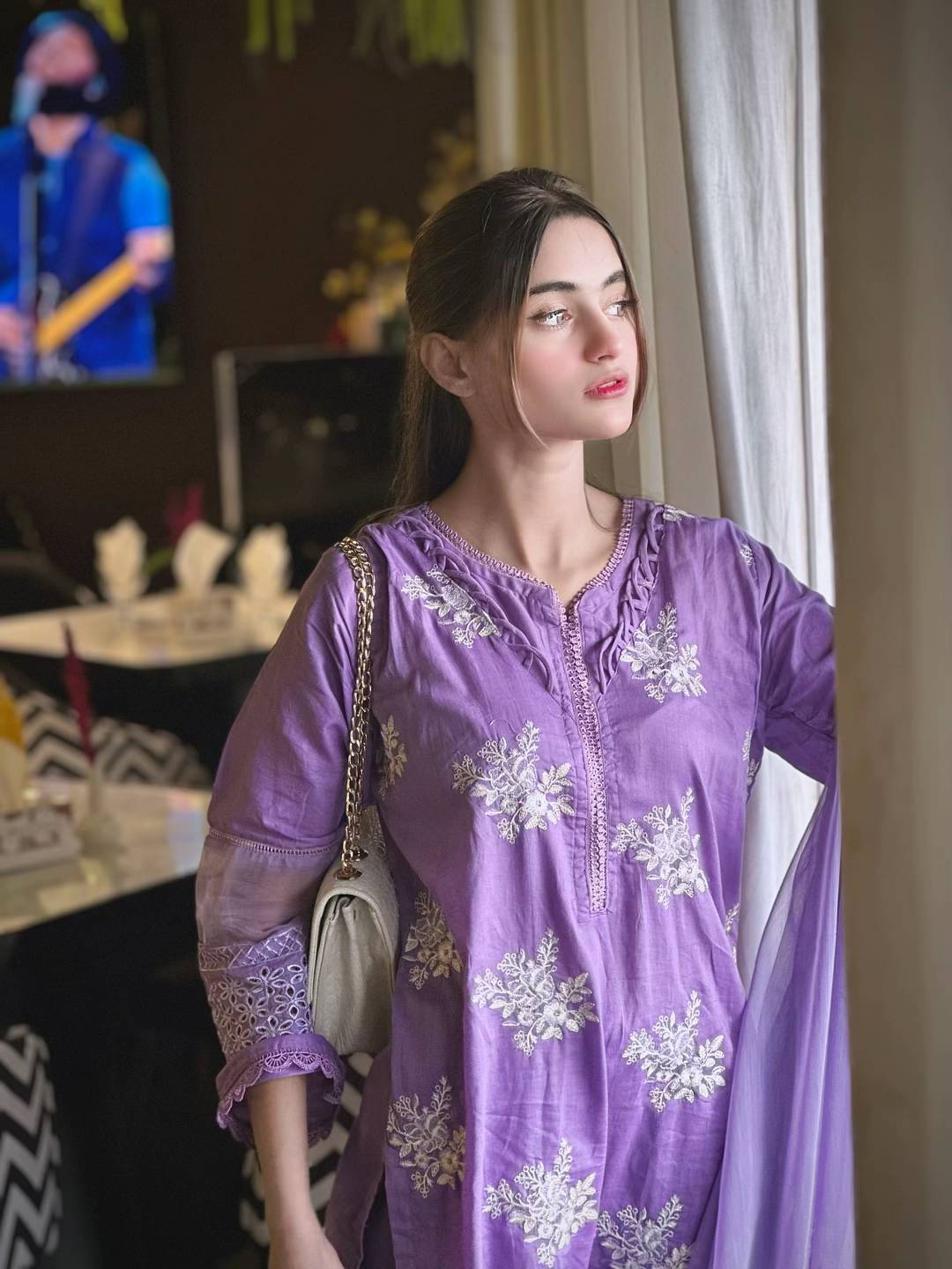 HORIYA PURPLE LAWN 3PC