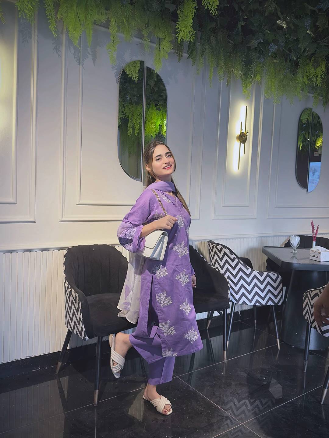 HORIYA PURPLE LAWN 3PC