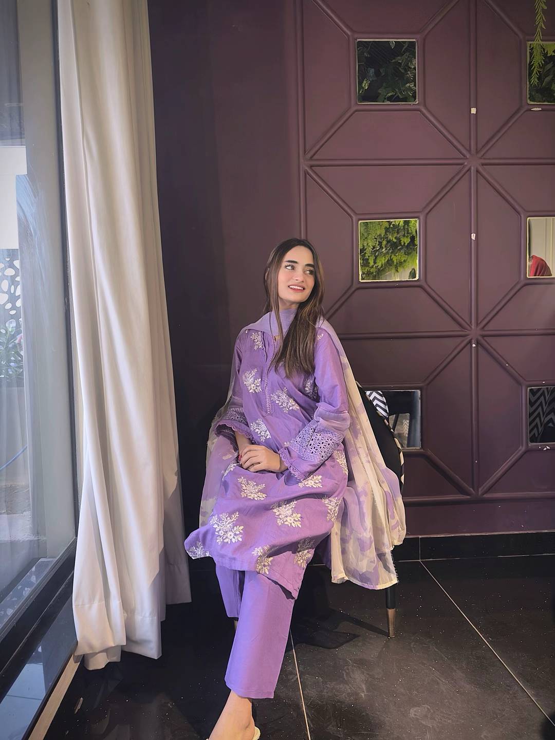 HORIYA PURPLE LAWN 3PC